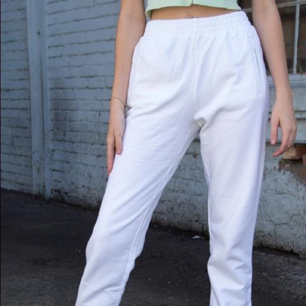 brandy white rosa sweatpants